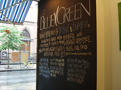 Blue/Green Organic Juice Cafe